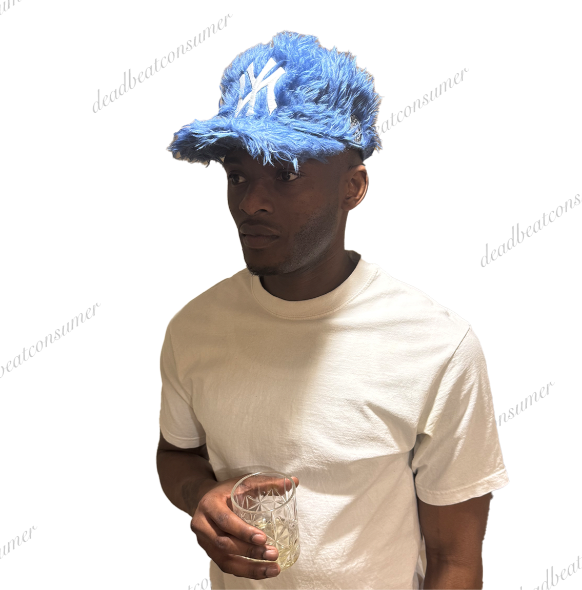 faúx fur blue